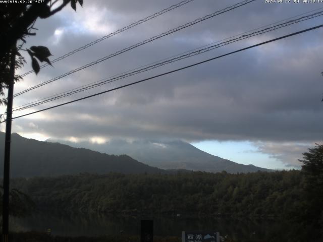 西湖からの富士山