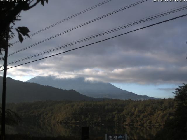 西湖からの富士山