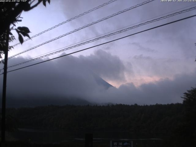 西湖からの富士山