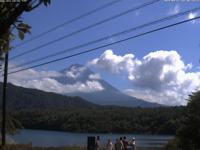 西湖からの富士山