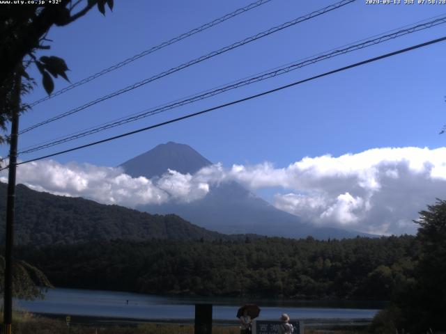 西湖からの富士山