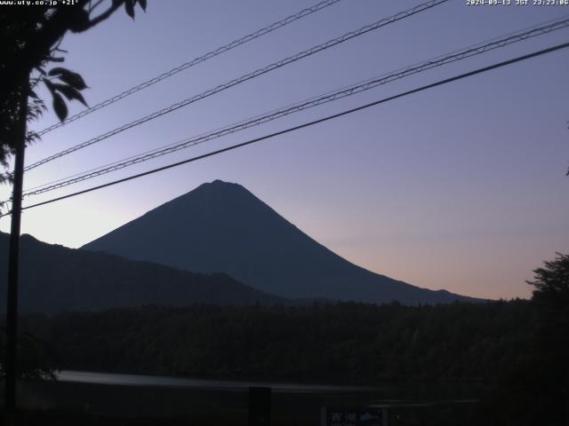 西湖からの富士山