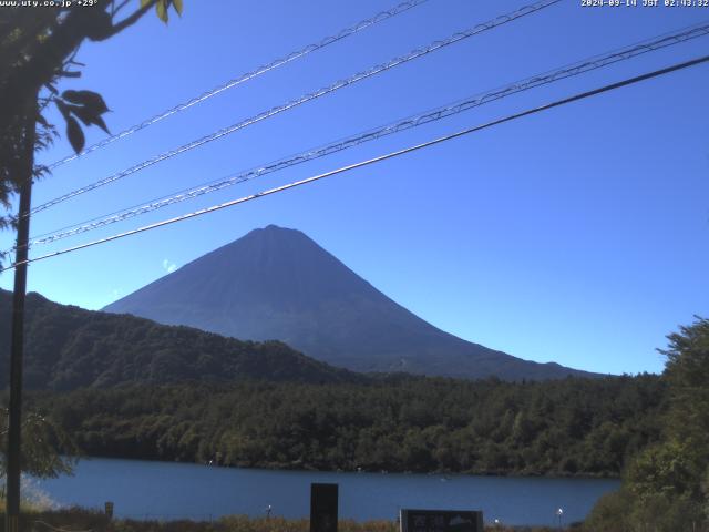 西湖からの富士山