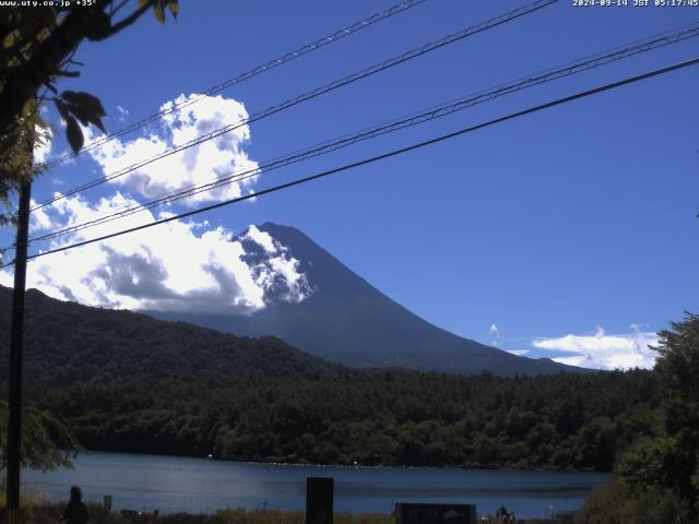 西湖からの富士山