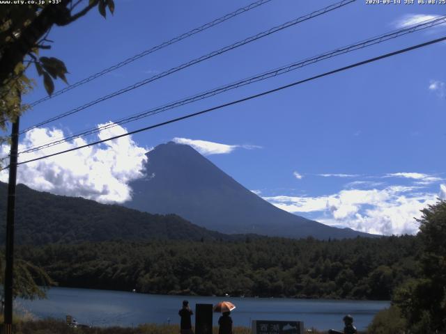 西湖からの富士山