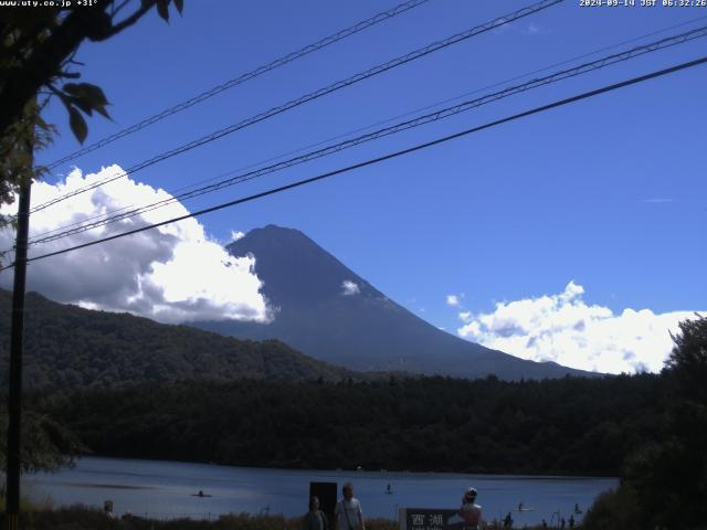 西湖からの富士山