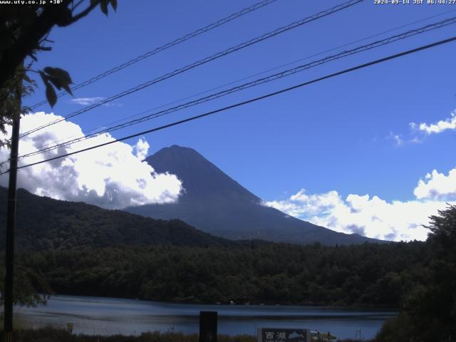 西湖からの富士山