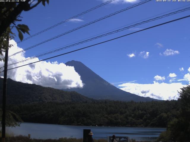 西湖からの富士山