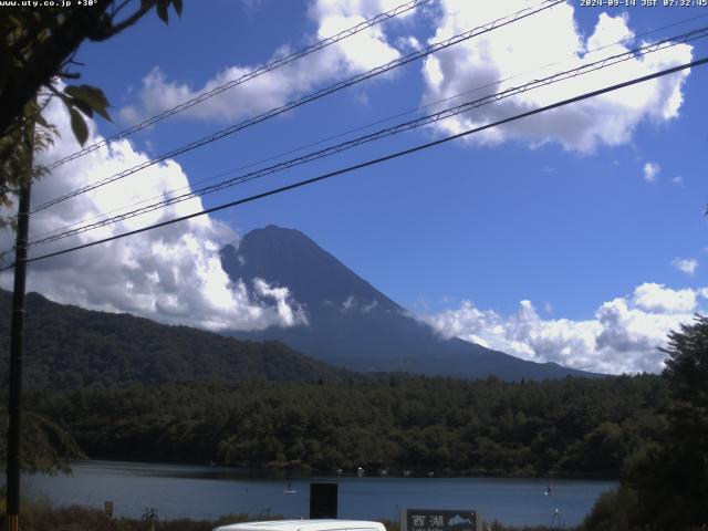 西湖からの富士山