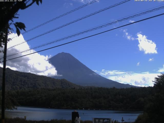 西湖からの富士山