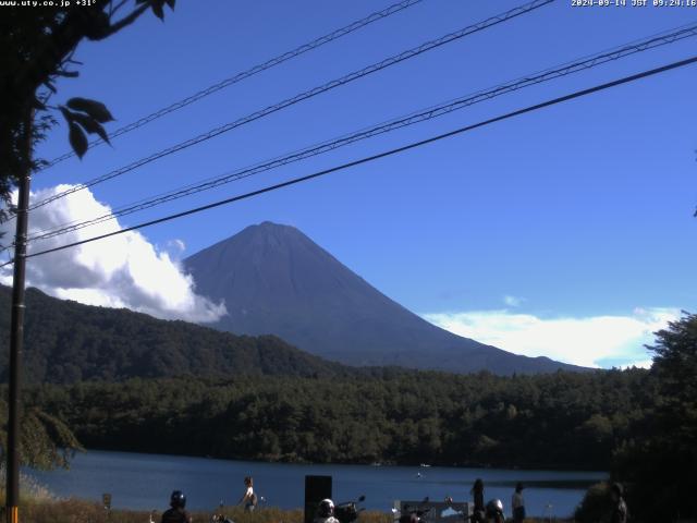 西湖からの富士山