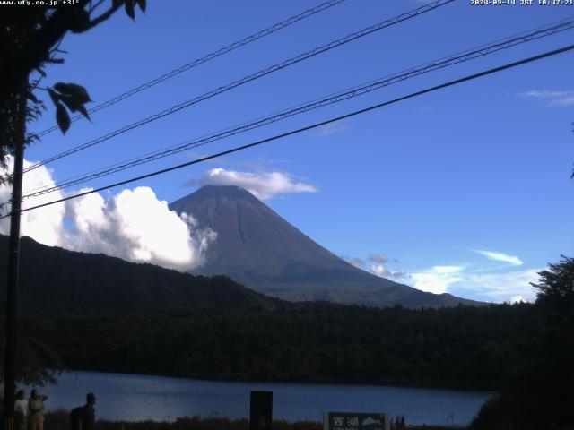 西湖からの富士山