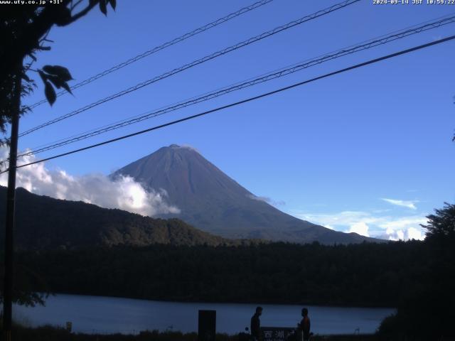 西湖からの富士山