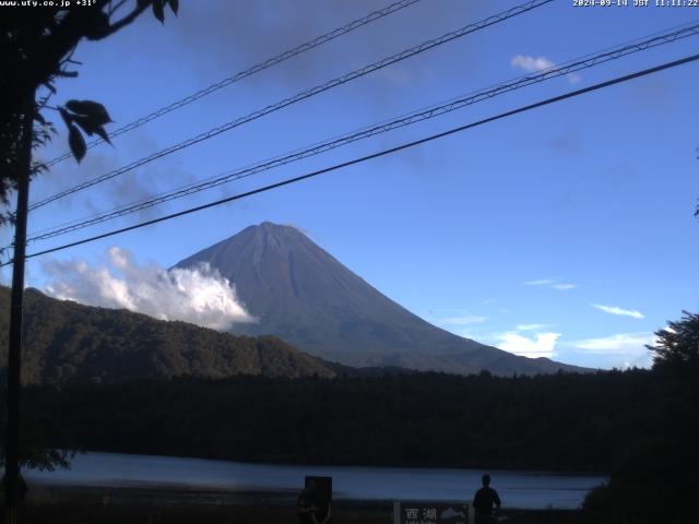 西湖からの富士山