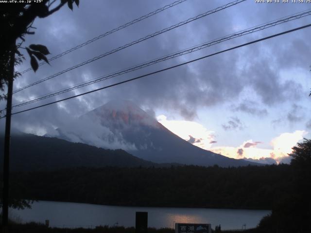 西湖からの富士山