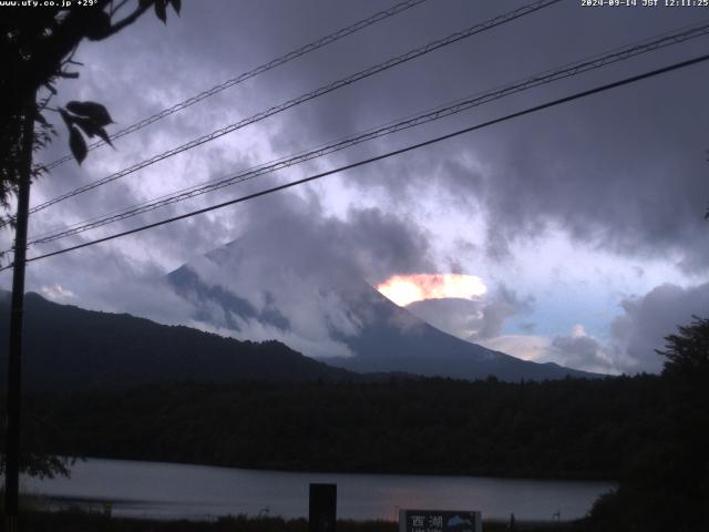 西湖からの富士山