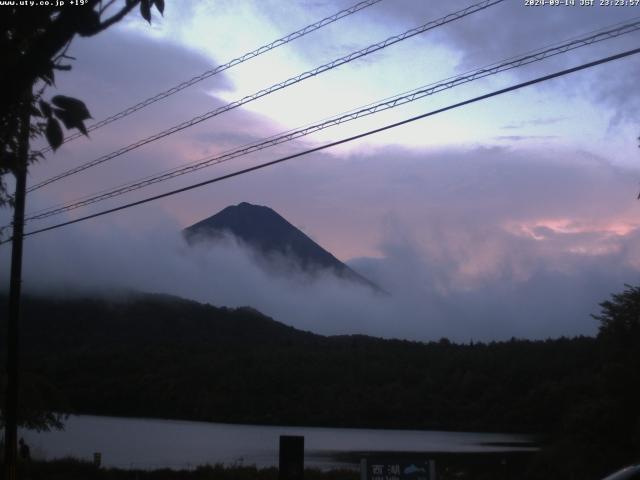 西湖からの富士山