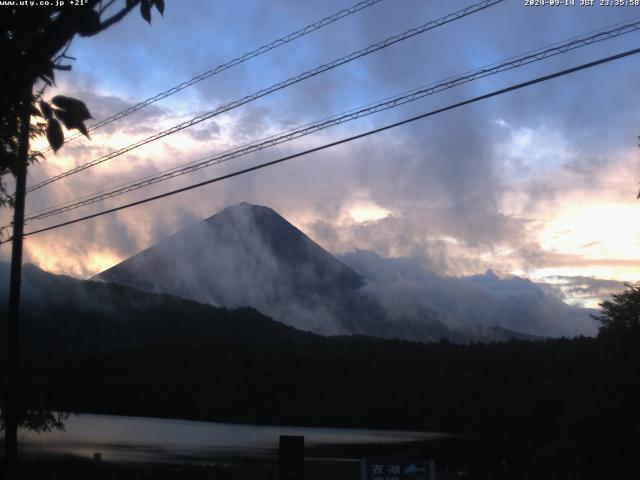 西湖からの富士山