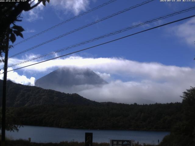 西湖からの富士山