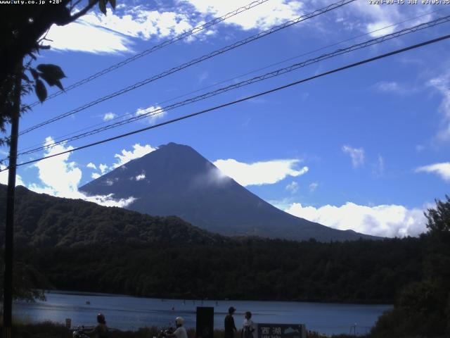 西湖からの富士山