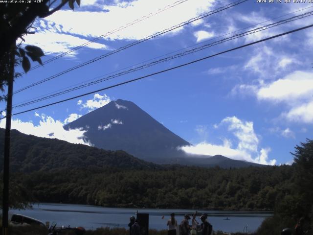 西湖からの富士山