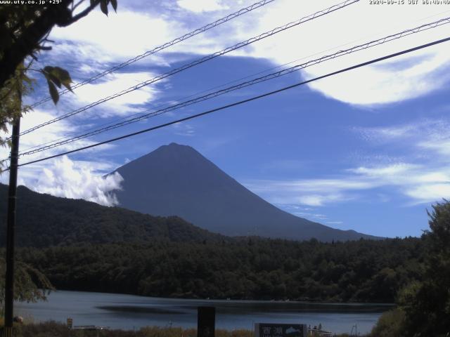 西湖からの富士山