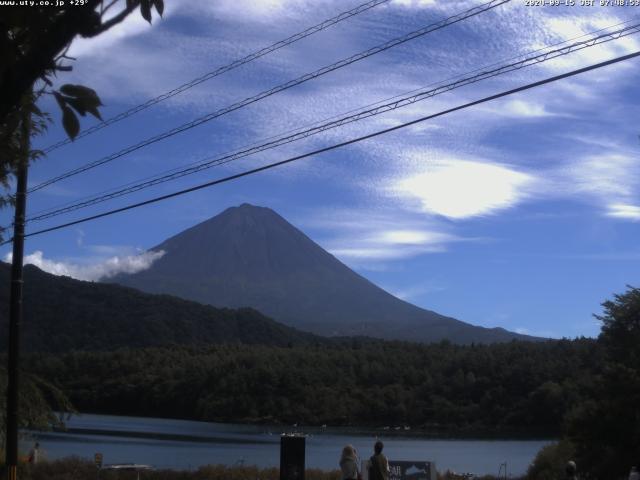 西湖からの富士山