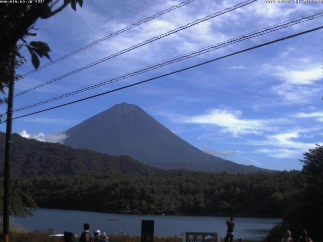 西湖からの富士山