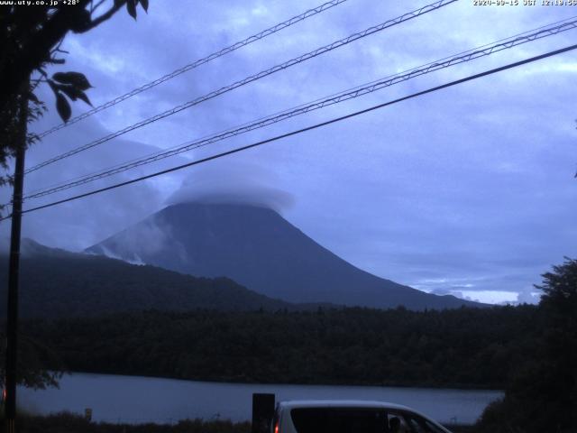 西湖からの富士山