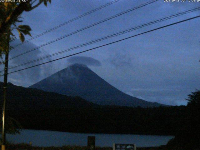 西湖からの富士山