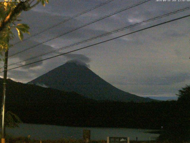 西湖からの富士山