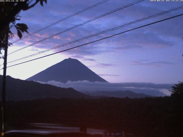 西湖からの富士山