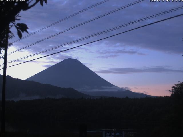 西湖からの富士山