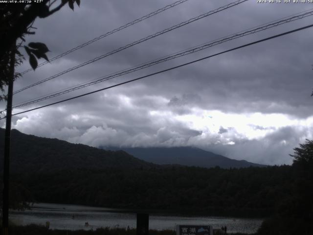 西湖からの富士山