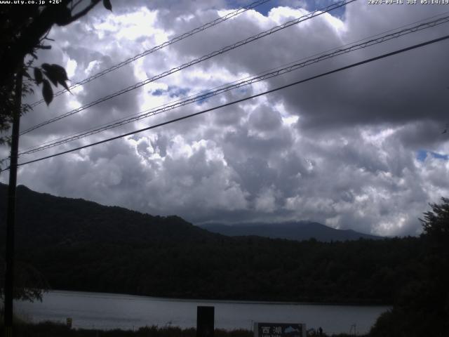 西湖からの富士山