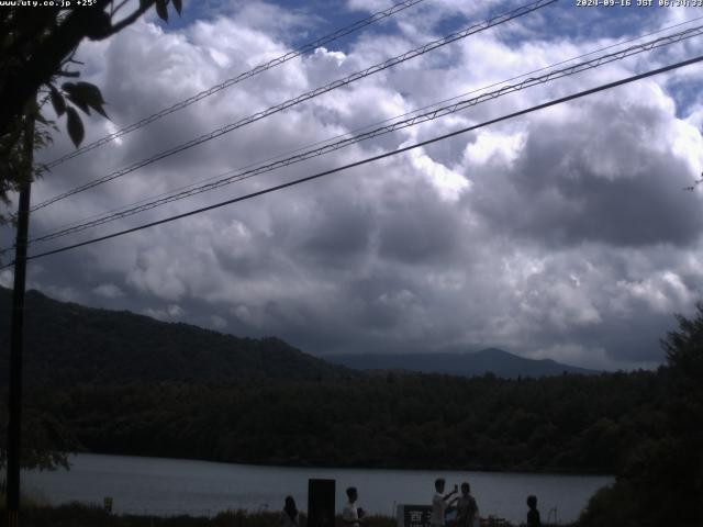 西湖からの富士山