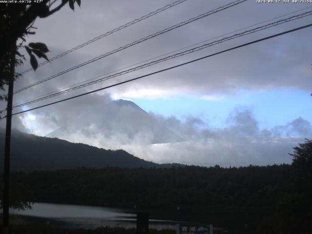 西湖からの富士山