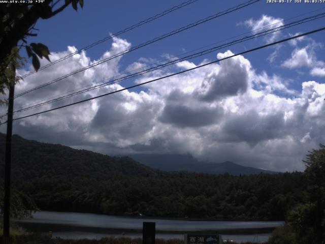 西湖からの富士山