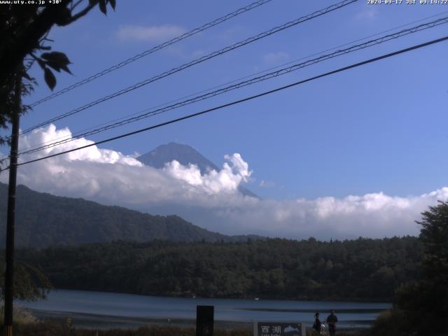 西湖からの富士山