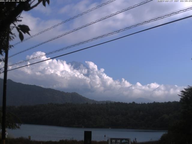 西湖からの富士山