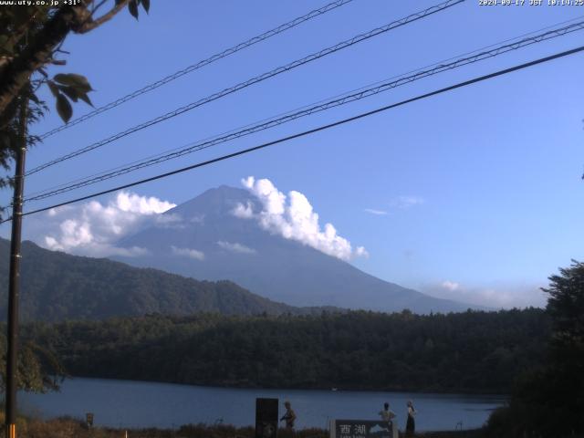 西湖からの富士山