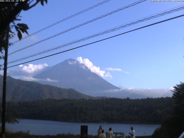 西湖からの富士山