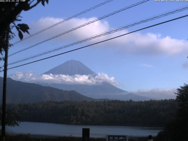 西湖からの富士山