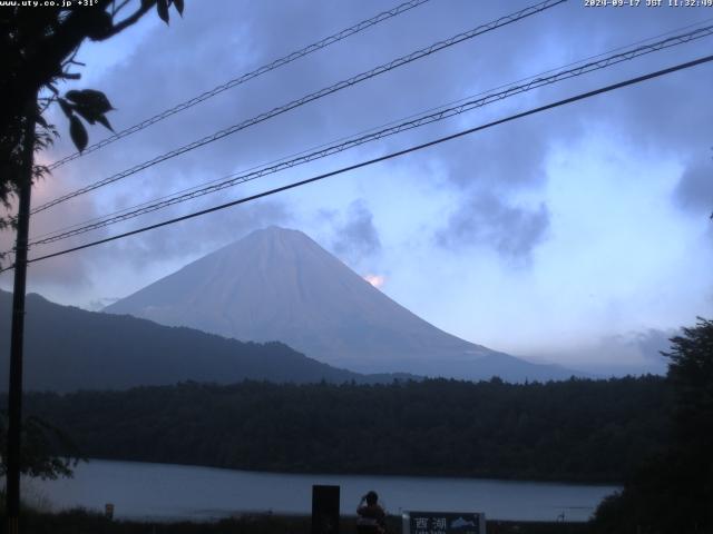 西湖からの富士山