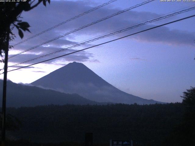 西湖からの富士山