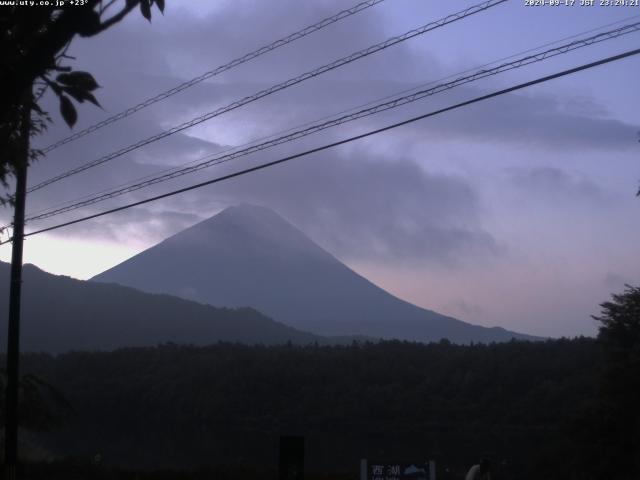 西湖からの富士山