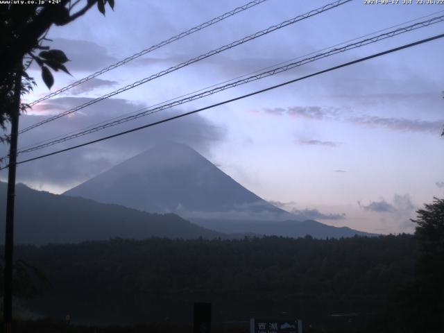 西湖からの富士山