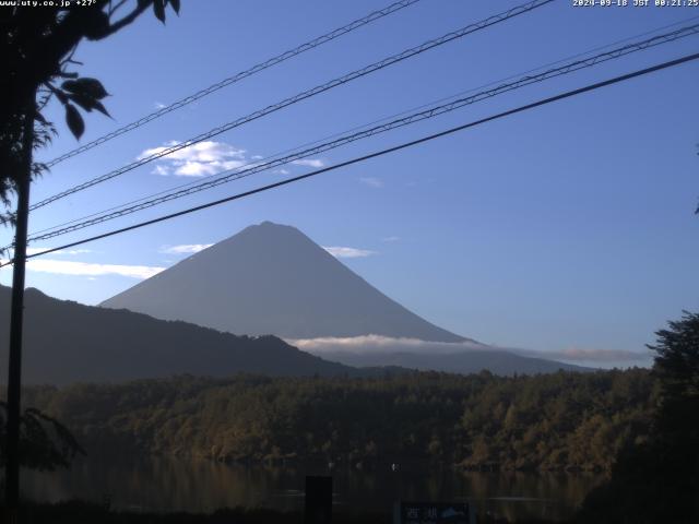 西湖からの富士山