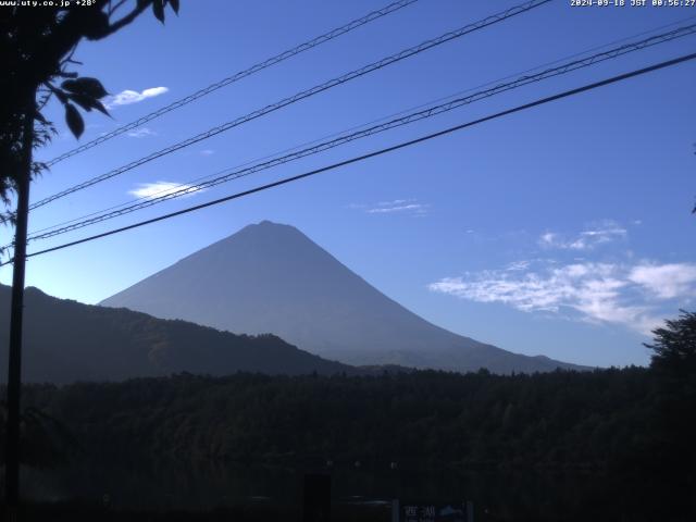 西湖からの富士山