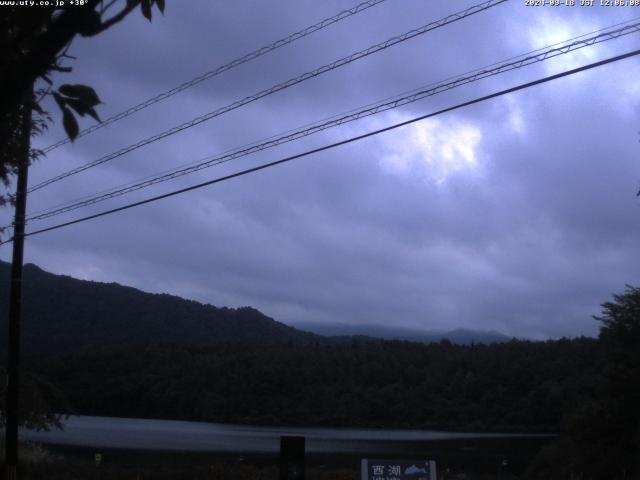 西湖からの富士山